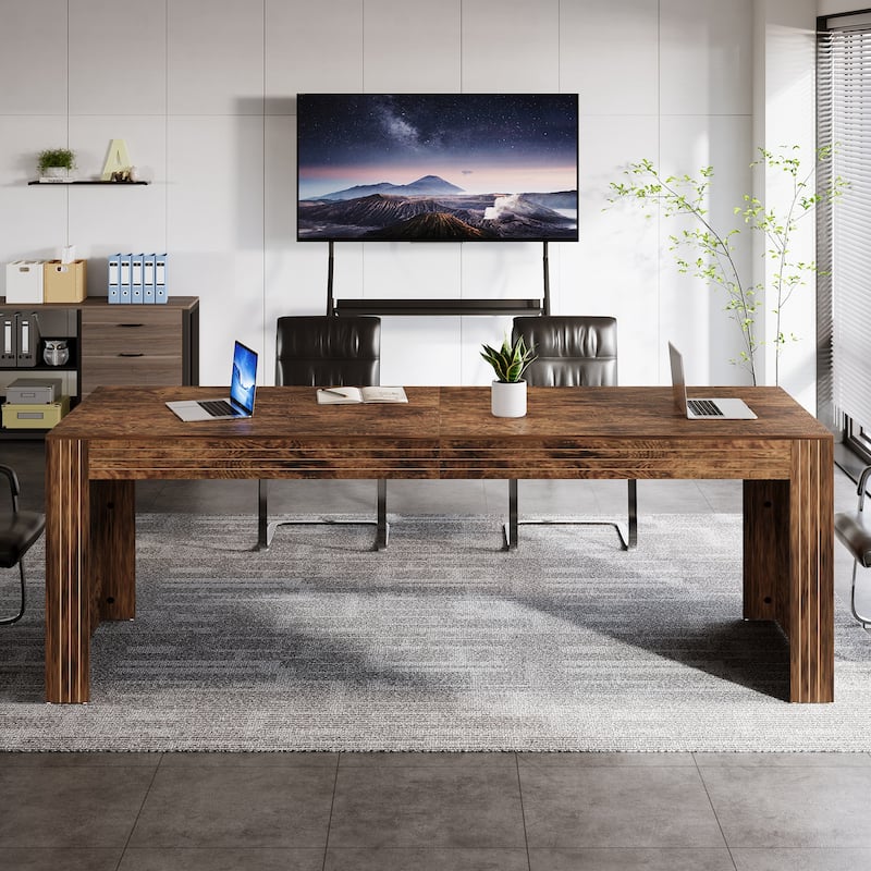 79-Inch Extra Long Desk for 6-8 People,Conference Table for Office