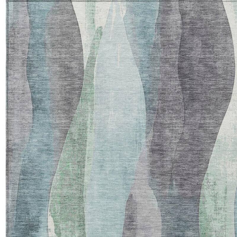 HomeRoots Abstract Transitional Rectangle Outdoor Rug