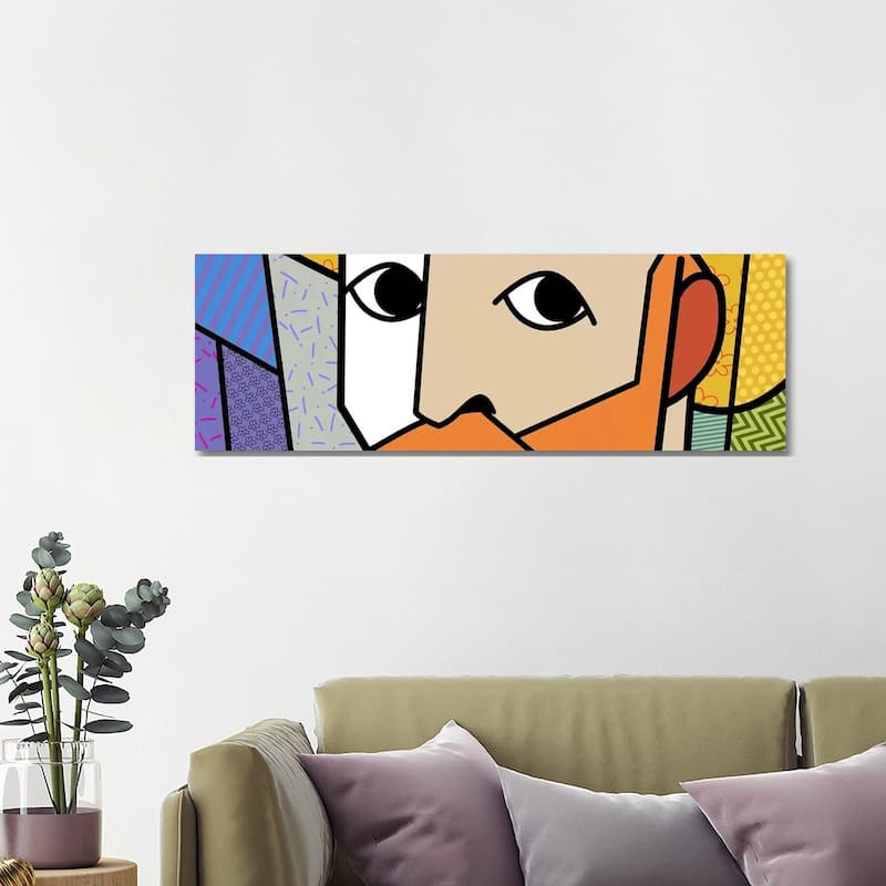 iCanvas "Self Portrait 2 (Afer Vincent Van Gogh)" by 5by5collective Canvas Print - 16x48x1.5