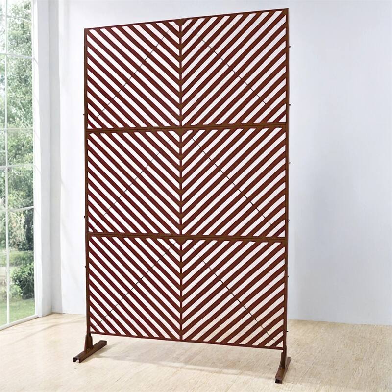 Outdoor & Indoor Privacy Screen Metal Privacy Screen 76" H×48" W