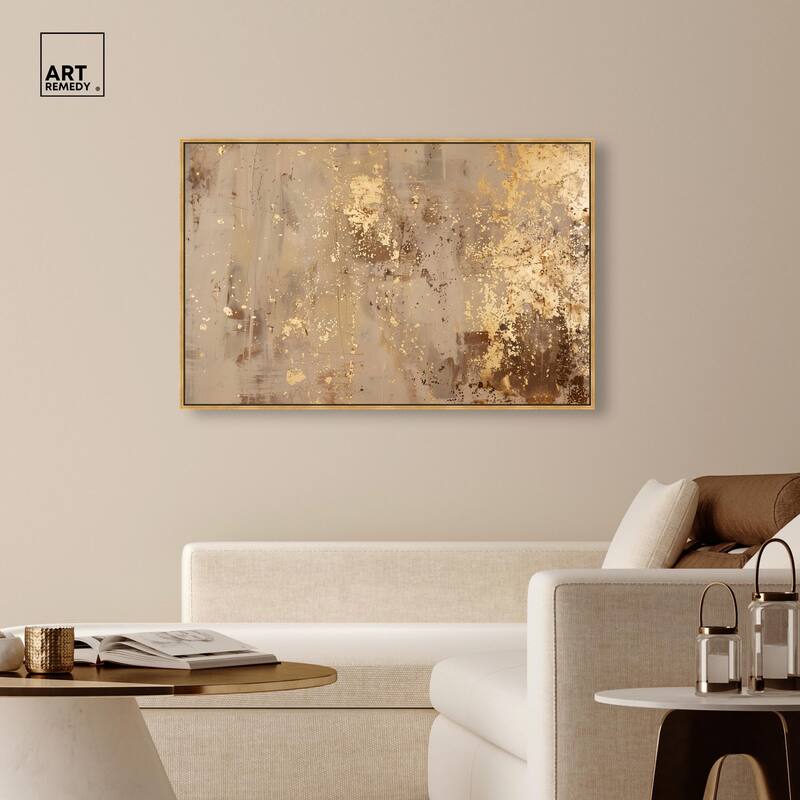 Gilded Dust Canvas by Art Remedy