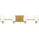 preview thumbnail 1 of 6, Kolt 4-Light Brushed Gold Bath Light