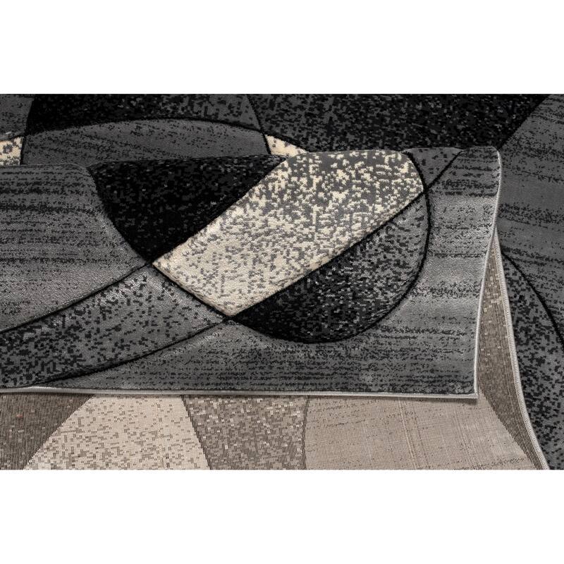 Rhodes Collection Abstract Designed Area Rug