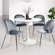 preview thumbnail 177 of 176, Homy Casa Mid-Century Modern Fabric Dining Chairs (Set of 2)