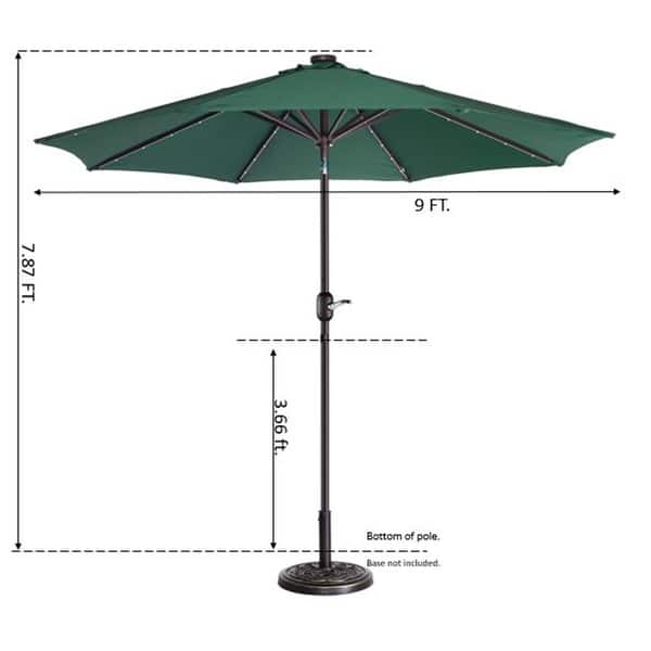 big lots patio umbrella sale Maison Arts 15ft Patio Umbrella Double-Sided Outdoor Extra Large Crank Lift Umbrella with Solar Led Lights and Base Included Navy Blue