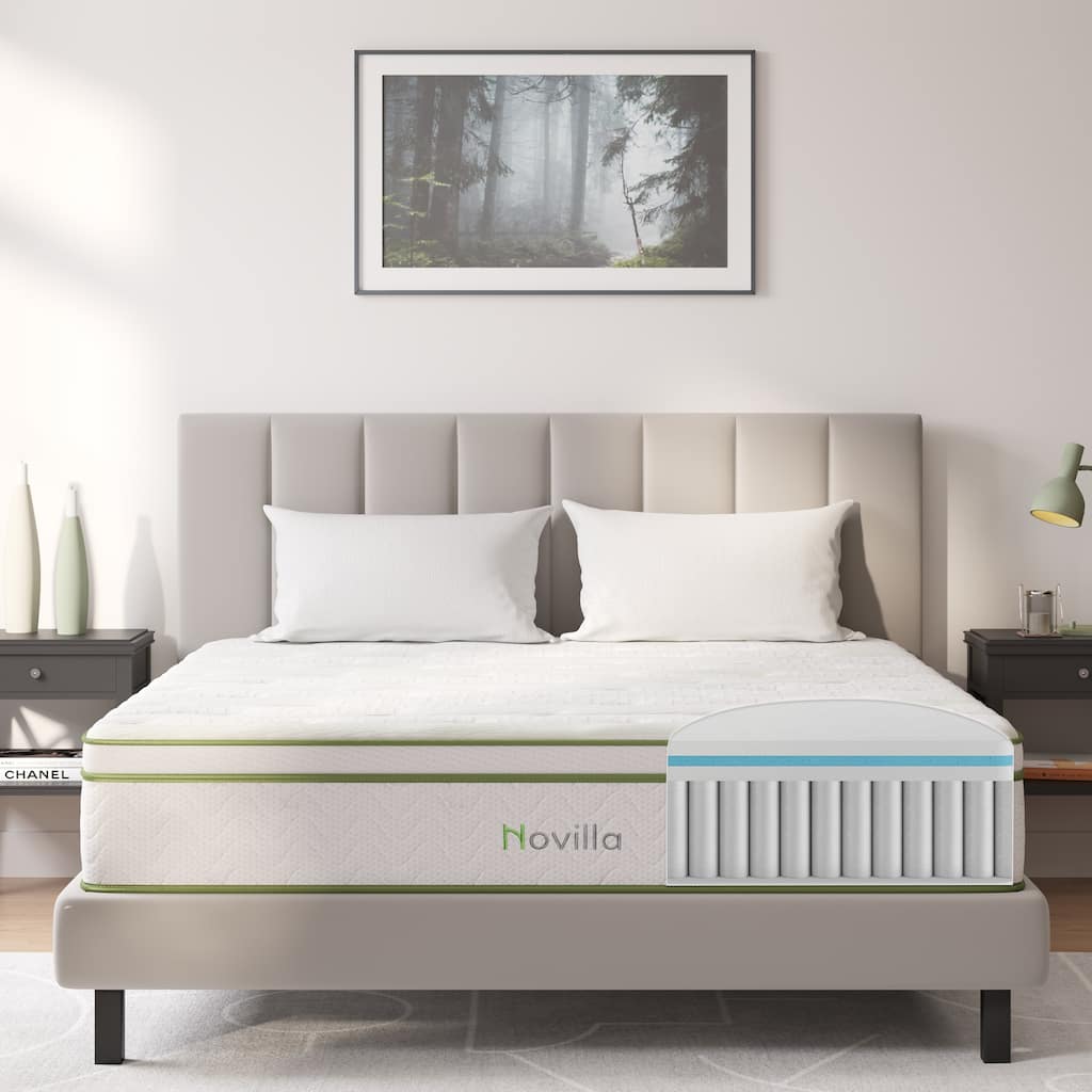 Novilla 12-inch Gel Memory Foam Hybrid Pocket Spring Mattress