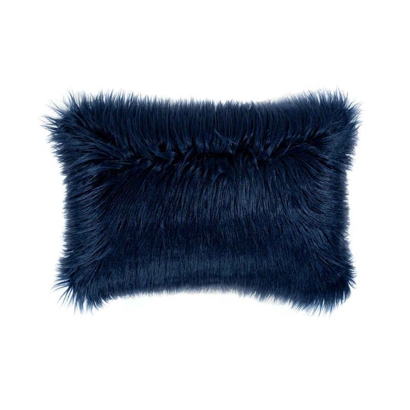 Lush Decor Mongolian Luca Faux Fur Decorative Pillow Cover