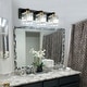 preview thumbnail 25 of 93, 2/3/4/5 Light Bathroom Vanity Light Wall Sconce with Crystal Shade