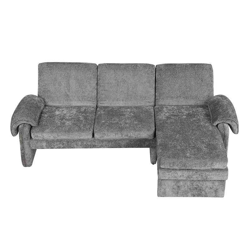 94.1" Versatile Sleeper Sofa, Reversible Chaise and 2 Pillows Included