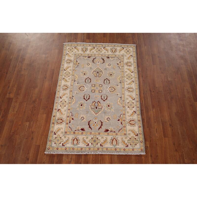 Oushak Oriental Accent Rug Handmade Wool Carpet - 3'4" x 5'1"