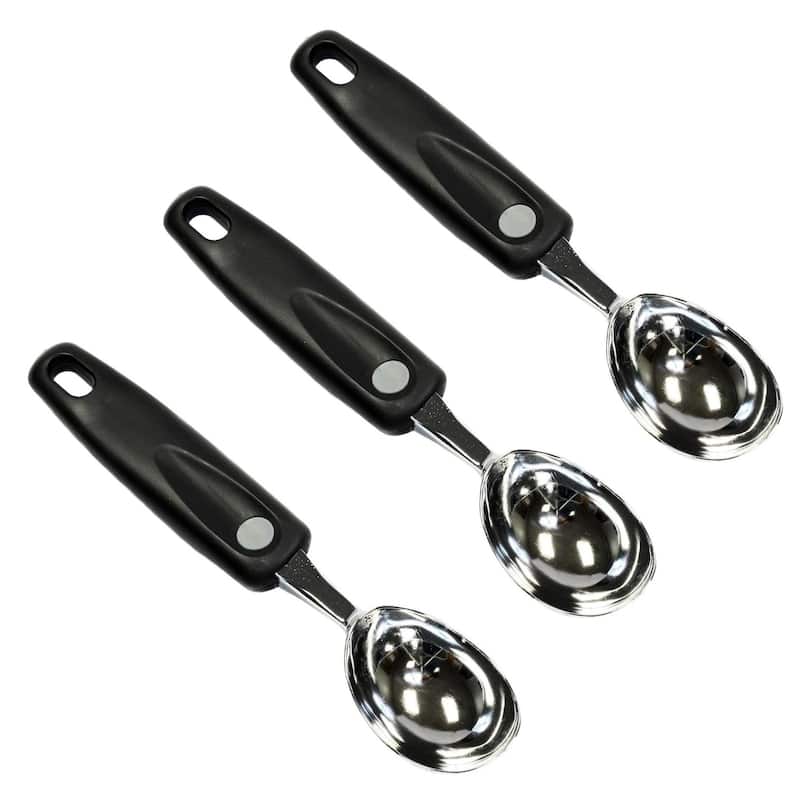 Chef Craft Heavy Duty Chrome Plated Easy Grip Ice Cream Scoop