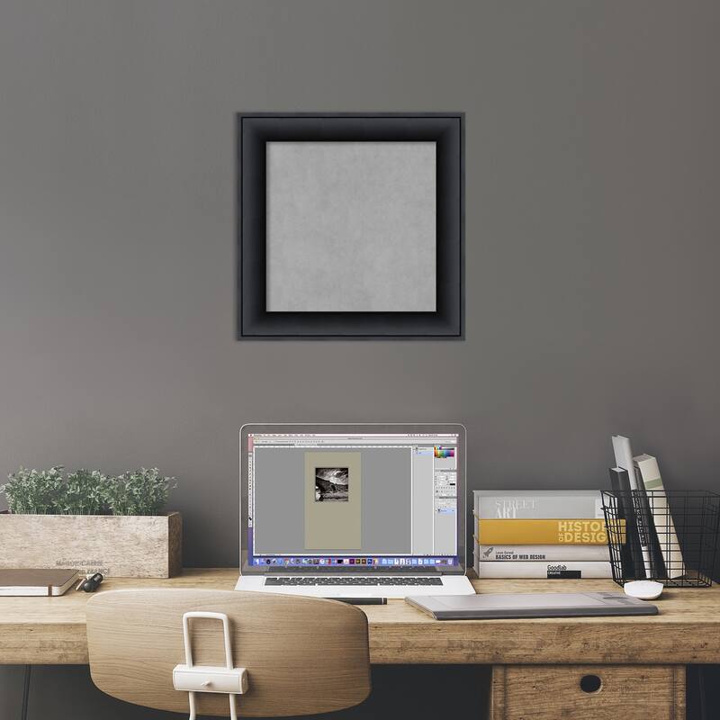 Framed Magnetic Board, Nero Black