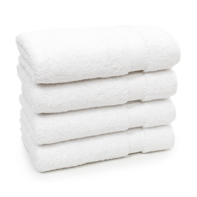 Authentic Hotel Spa Turkish Cotton Hand Towels (Set of 4) - White