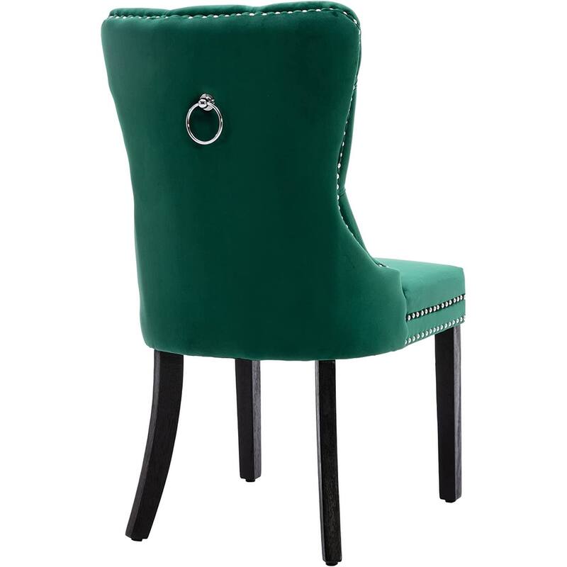 Velvet Dining Chairs Set of 2, Accent Diner Chairs Upholstered Fabric Living Room Chairs Side Chair Stylish Kitchen Chairs