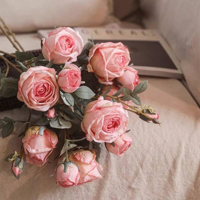 RusticReach Miriya Large Rose Flower Stem 25.2" Tall