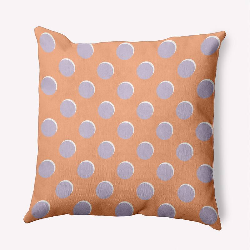 Polka Dots Decorative Throw Pillow - Orange - 20" x 20"