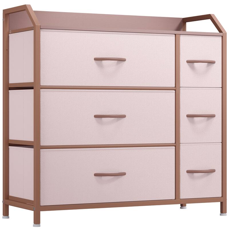Moasis 5-drawer Dresser Chest Bedroom Tower with Tabletop