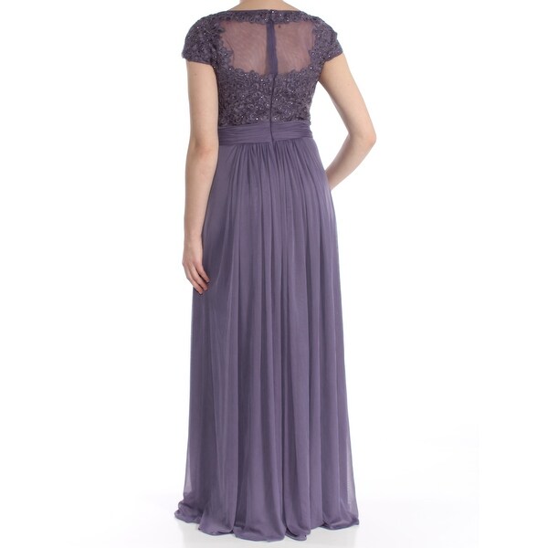 alex evenings purple dress