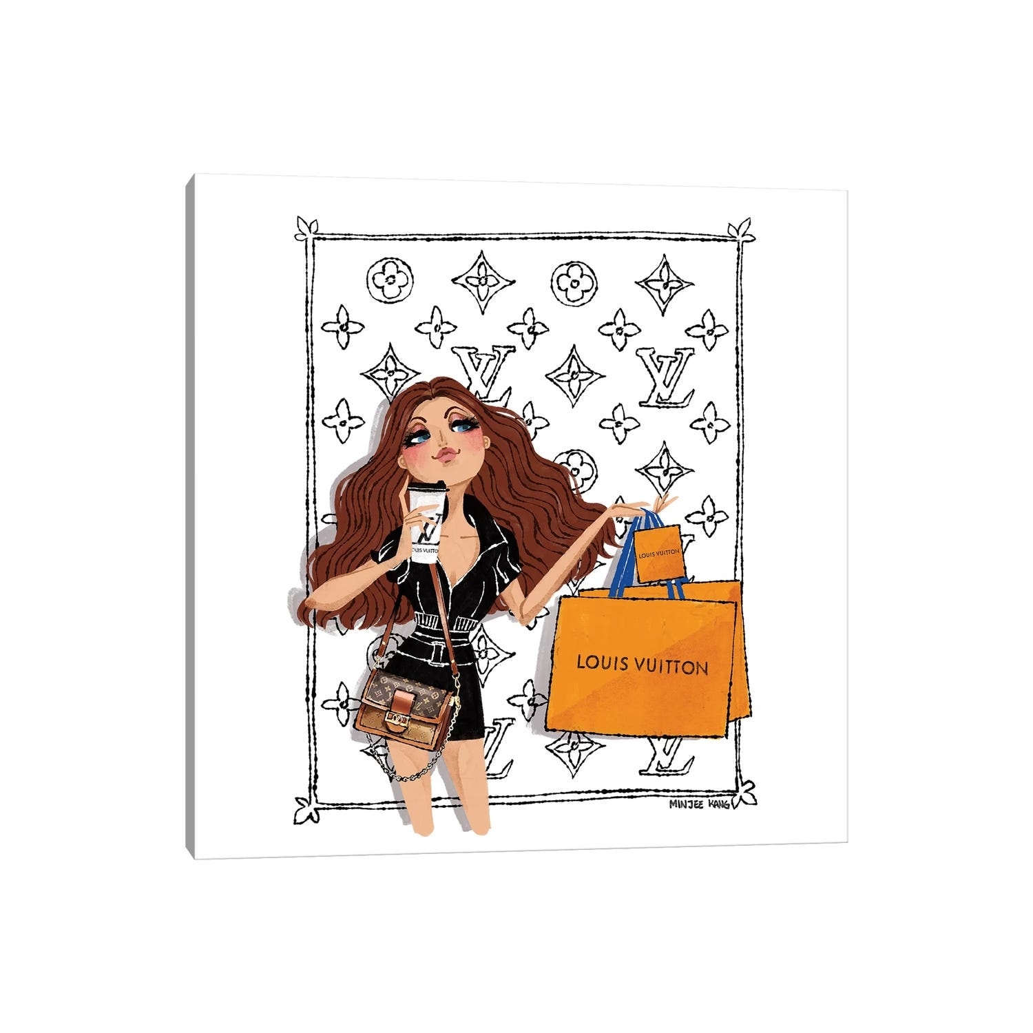 iCanvas Louis Vuitton Day by Minjee Kang Canvas Print - On Sale - Bed  Bath & Beyond - 34252212