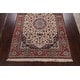 preview thumbnail 7 of 18, Wool & Silk Floral Ivory Isfahan Persian Area Rug Hand-Knotted - 8'5" x 11'9"