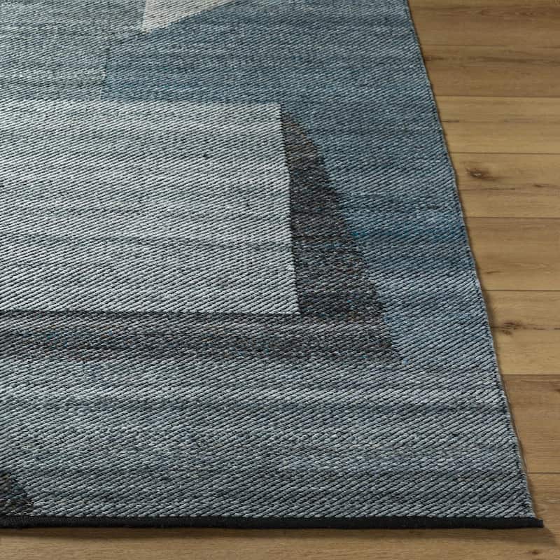 Freddy Mid-Century Modern Geometric Indoor/Outdoor Area Rug