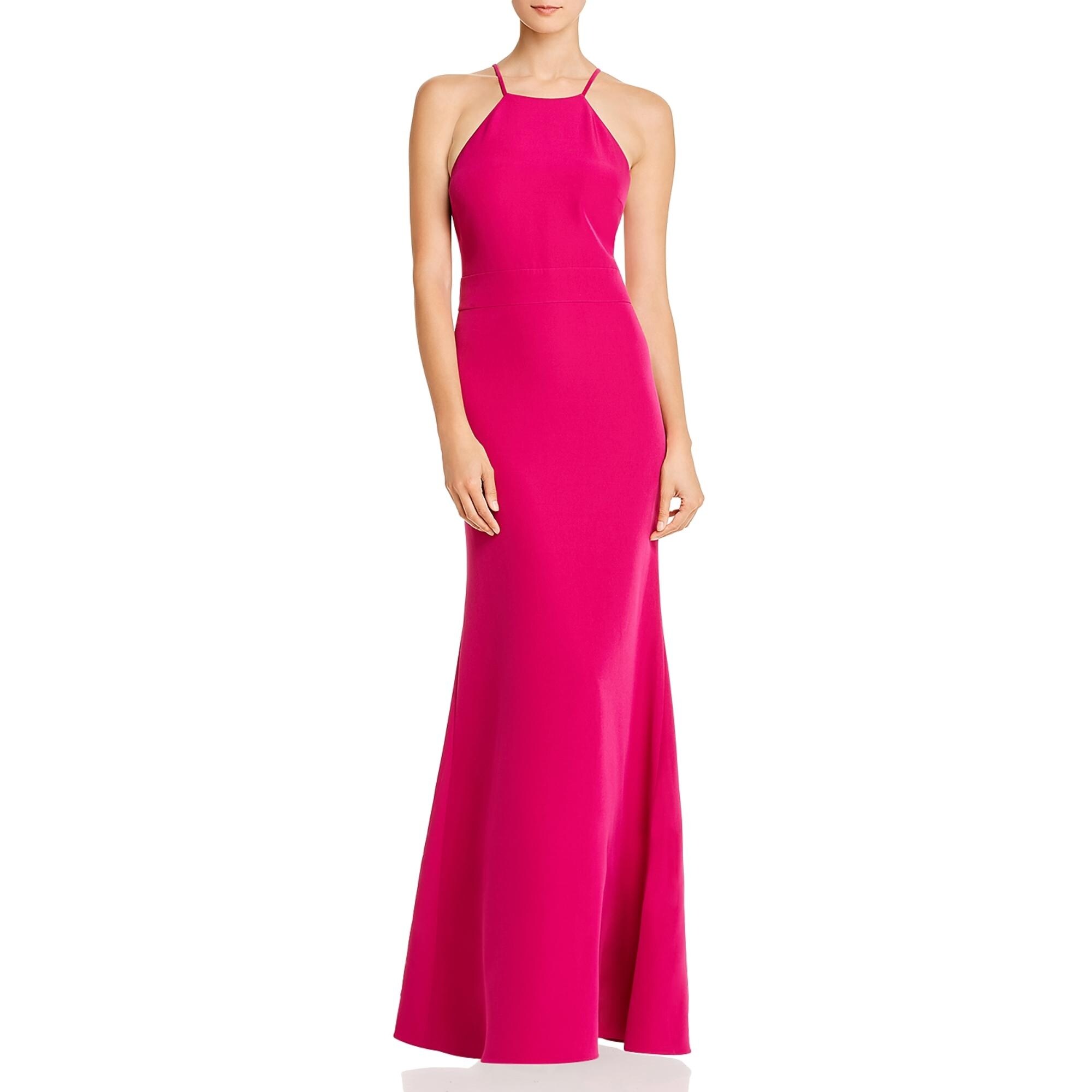 hot pink cutout dress
