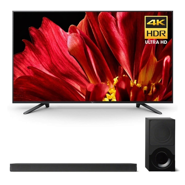 Sony XBR-75Z9F 75" MASTER Series BRAVIA 4K HDR UHD TV and HT-X9000F 2.1-Channel Dolby Atmos Sound Bar with Subwoofer - Black