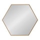 preview thumbnail 22 of 90, Kate and Laurel Rhodes Framed Mid-century Hexagonal Wall Mirror