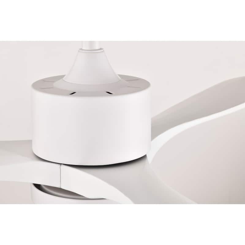 Tariq 52-inch Solid Wood and Metal Lighted Ceiling Fan with LED Lighting