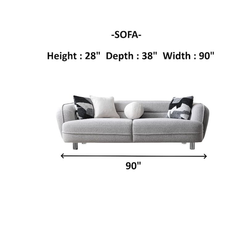Vanta 4 Pieces Living Room Sets 1 Sofa 1 Loveseat 2 Chair