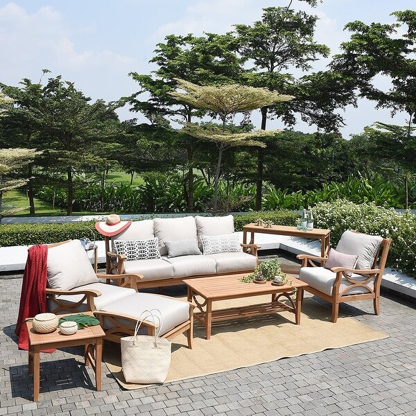 Teak sales patio couch