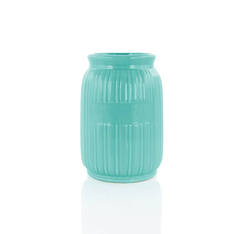 9 Piece Silicone and Wood Cooking Utensils in Turquoise