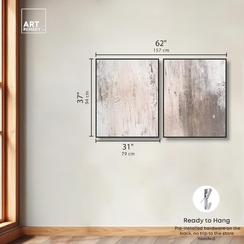 Striated Texture IV Canvas Set of 2 by Art Remedy