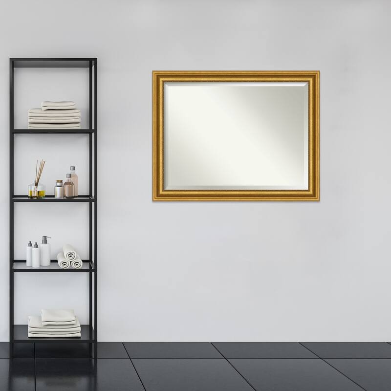 Beveled Wall Mirror - Parlor Gold Frame - Parlor Gold