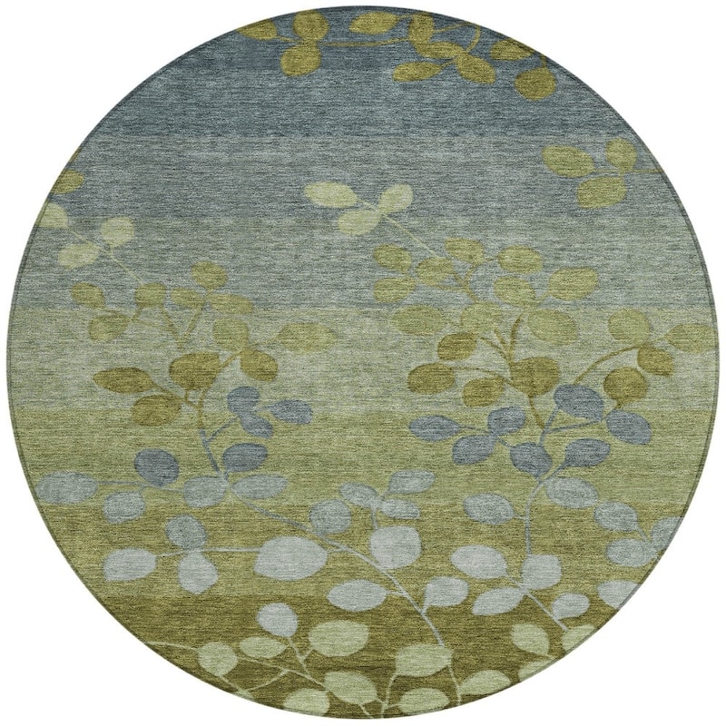 HomeRoots Floral Transitional Rectangle Outdoor Rug
