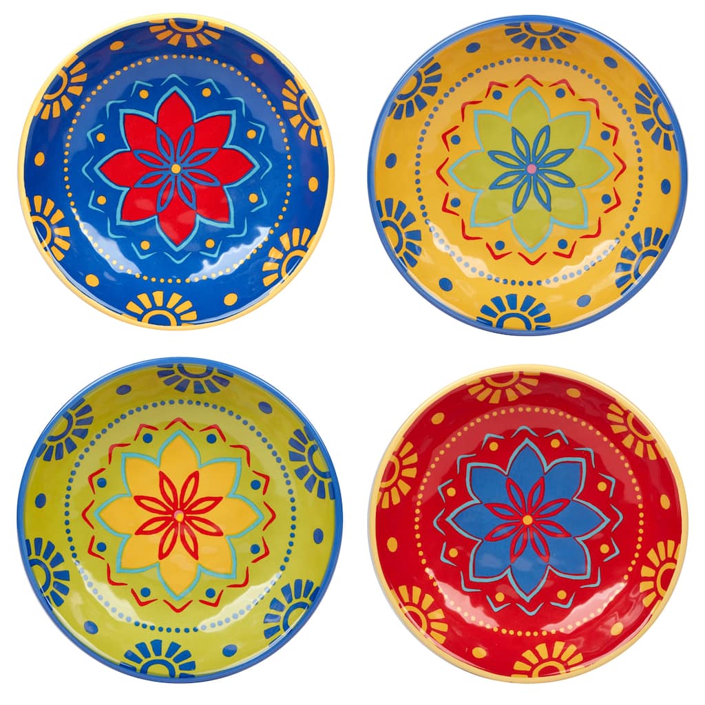 Certified International Spice Love Set of 4 Soup Bowls - 9" Diam x 2"