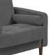 preview thumbnail 47 of 68, 2 Set Modern Wide Armchair Corduroy Accent Chairs