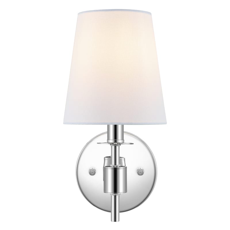 SAFAVIEH Lighting Dalany 7-inch Fabric Shade Wall Sconce with Bulbs (Set of 2) - 7 in. W x 5.5 in. D x 11 in. H