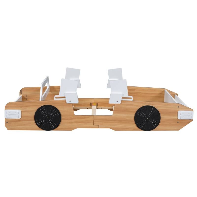 Wood Racing Car Bed with Door Design and Storage Bed Bath & Beyond