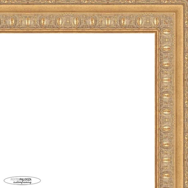 19x13 Traditional Gold Complete Wood Picture Frame with UV Acrylic ...