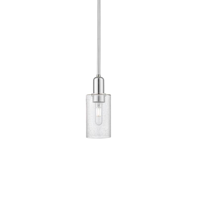 Innovations Lighting 716-1S-10-5 Clymer Pendant Clymer 5" Wide Mini - Polished Chrome / Seedy