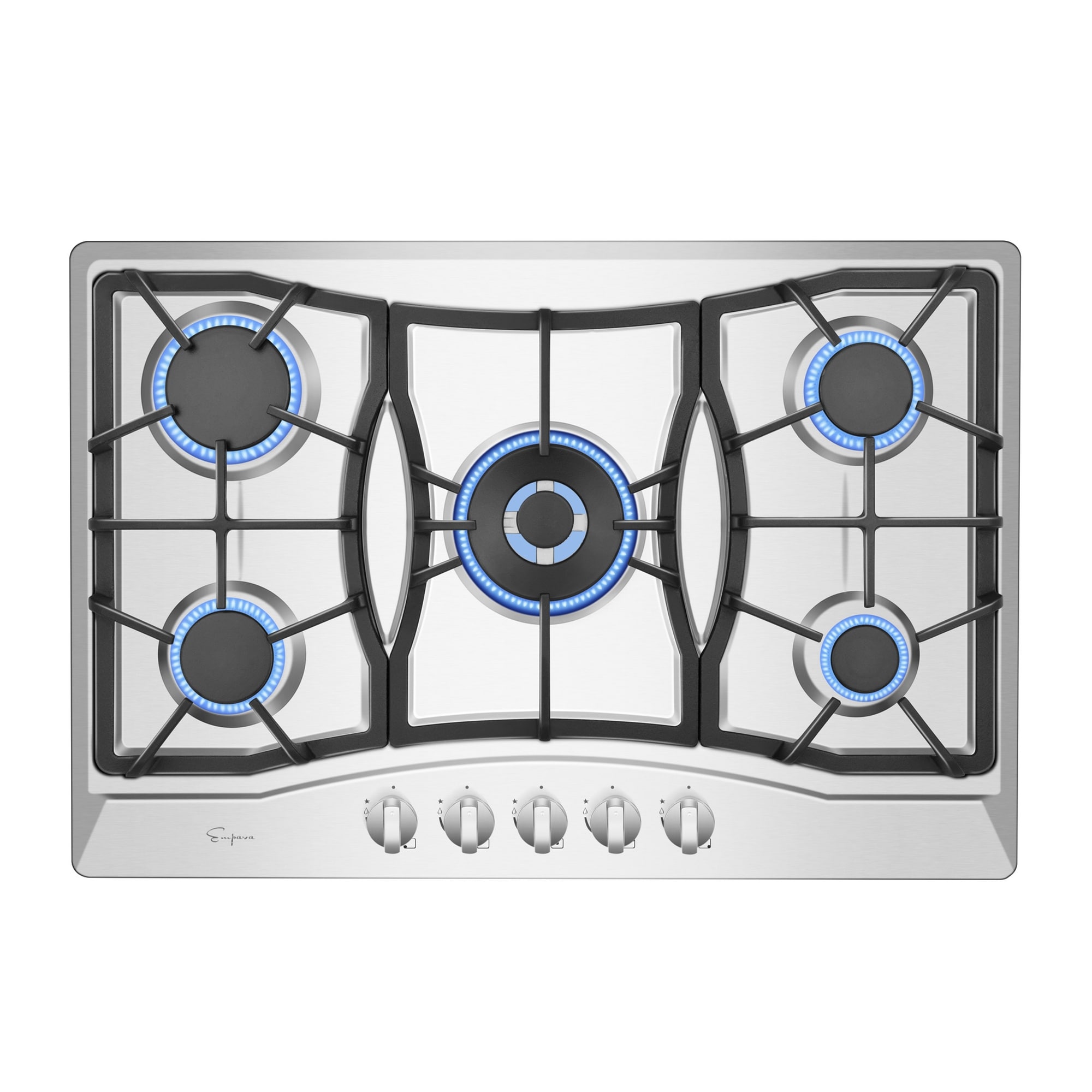 Empava 36 in. Built-in GAS Cooktop in Stainless Steel with 5 Sealed Burners