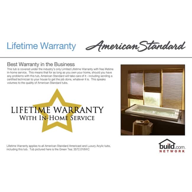 American Standard Evolution 72" Acrylic Whirlpool Bathtub with