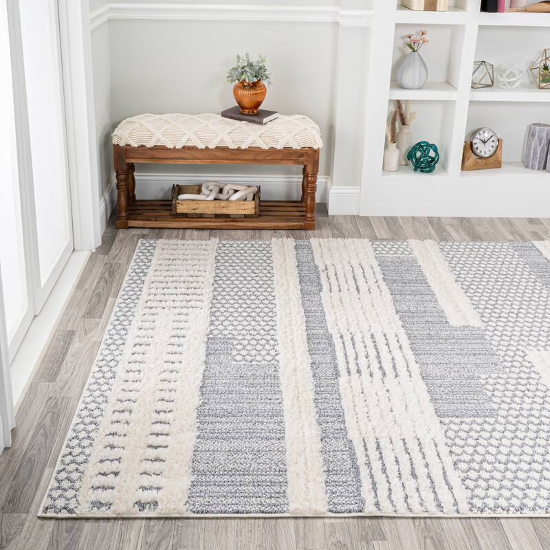 JONATHAN Y Elin Modern Abstract Muted Flowers Area Rug