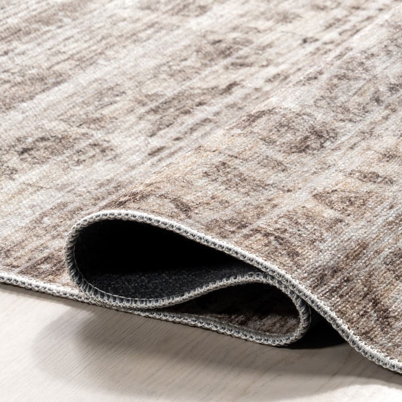 Nuloom Aitana SpinClean Floral and Paisley Machine Washable Area Rug