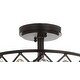 preview thumbnail 6 of 6, Yvette 14.5" Crystal/Metal LED Semi-Flush Mount, Oil Rubbed Bronze by JONATHAN Y