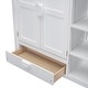 preview thumbnail 14 of 28, Full Size Solid Wood Loft Bed with Built-in Wardrobe, Desk, Storage Shelves and Drawers