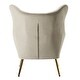 preview thumbnail 31 of 141, Eusebio Tufted Velvet Accent Chair with Wingback, Arms, and Metal Gold Legs for Living Room or Bedroom by HULALA HOME