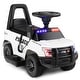 preview thumbnail 9 of 22, Costway 2-in-1 6V Kids Ride On Car Toddler Push Car w/ Megaphone & - See Details White