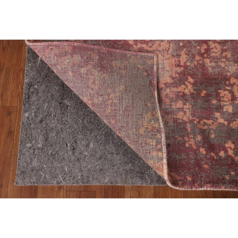 Indian Abstract Modern Area Rug Handmade Wool Carpet - 6'7"x 9'8"